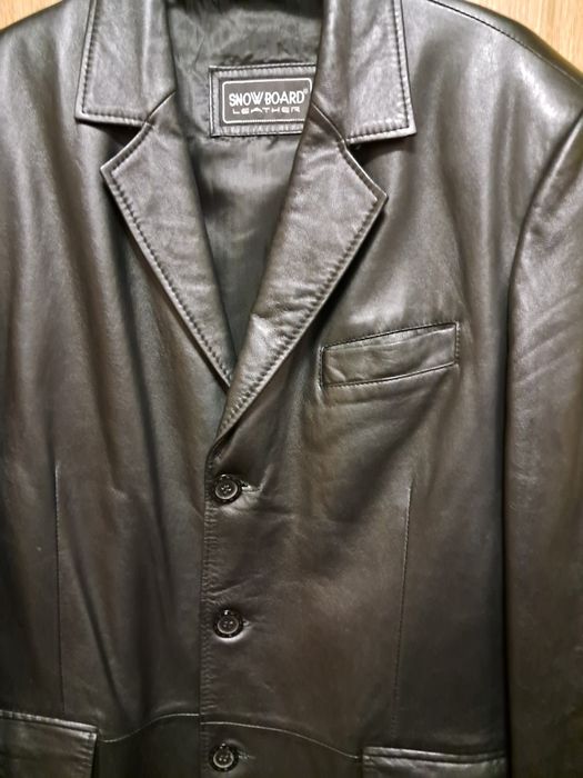 Пиджак мужской кожаный