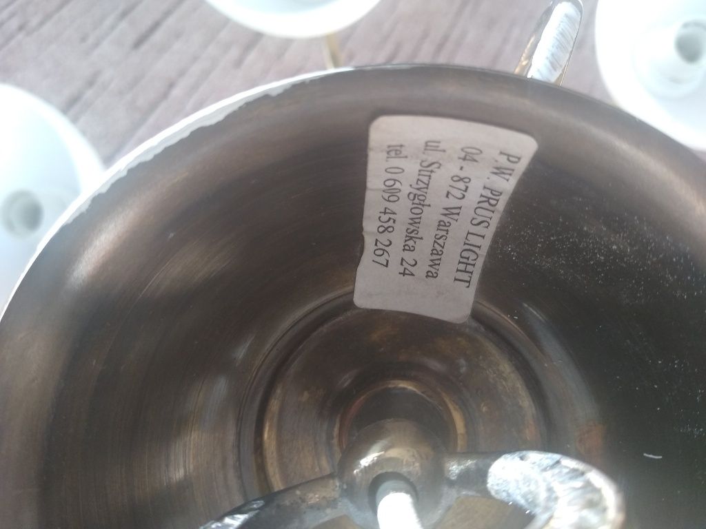 Żyrandol mosiężny