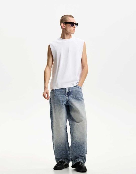 Бершка bershka джинсы джинси супер баги багі xs s m l xl