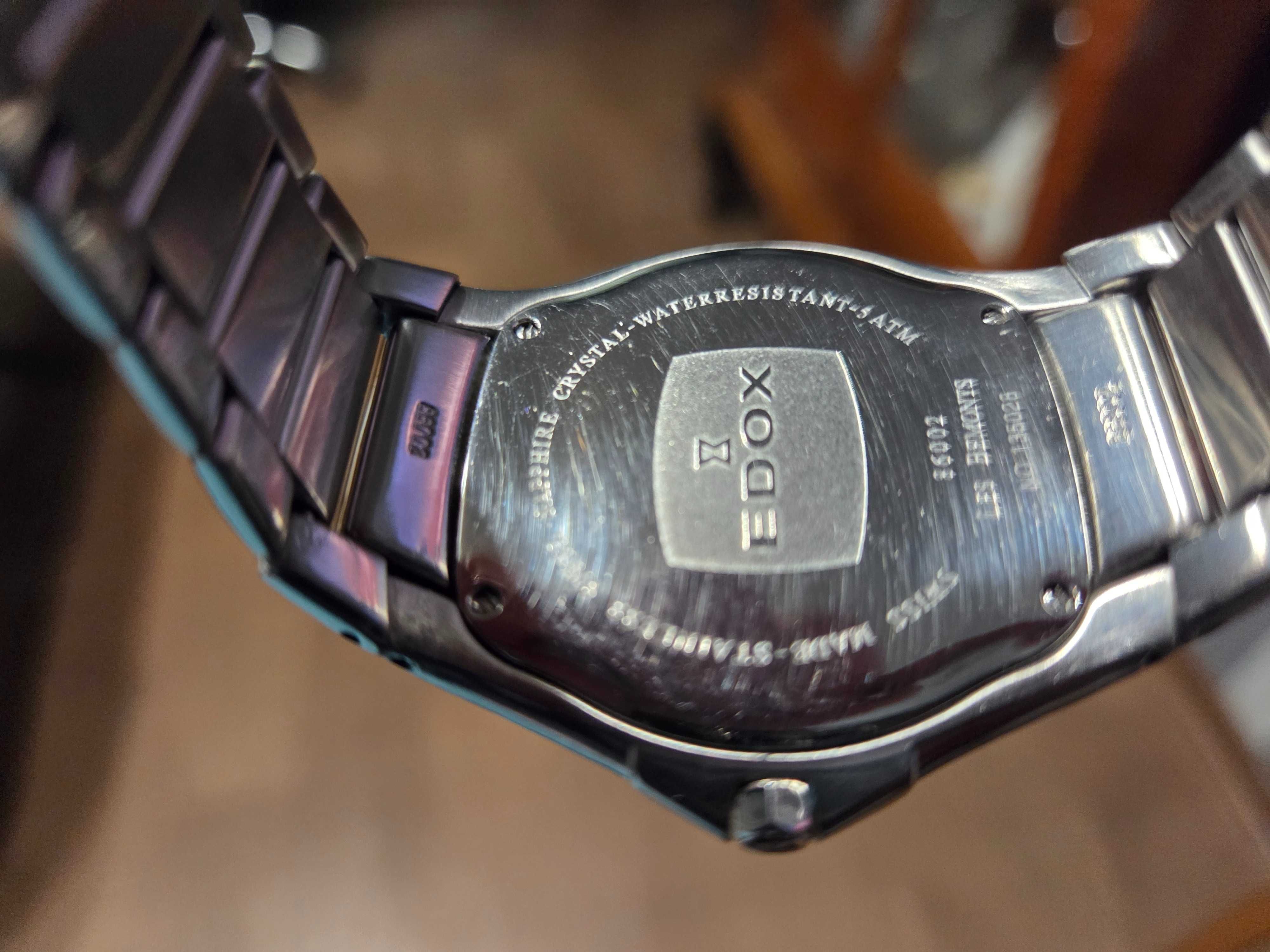 Edox Les Bemonts Ultra Slim Gin Швейцария.
