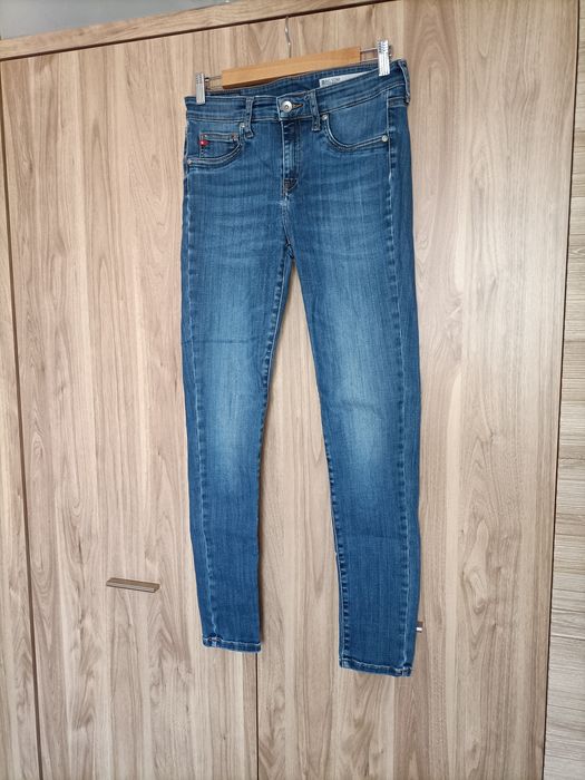 Niebieskie spodnie skinny jeans big Star W28 L32