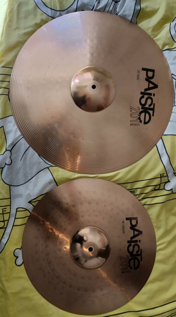 Pratos paiste China 16 Crash 16 Ride 20