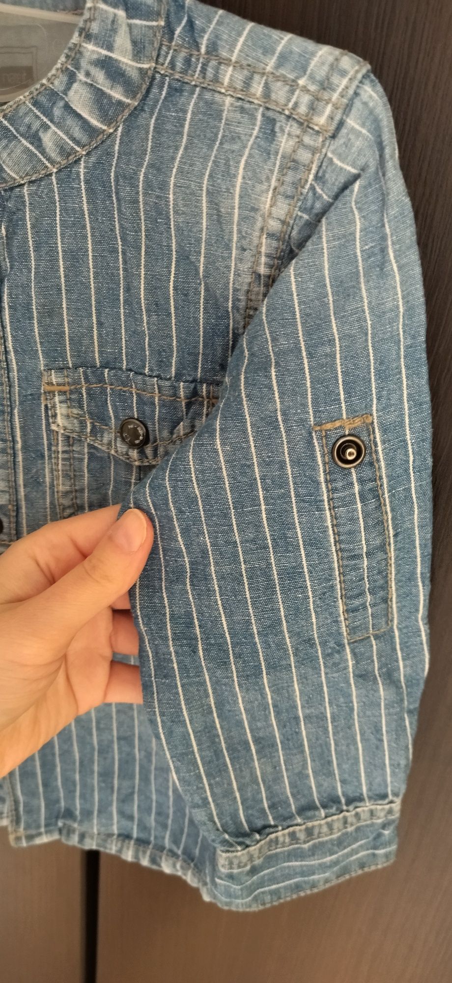 Koszula niemowlęca jeans r. 80