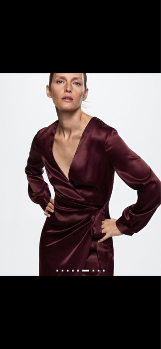 Коктельна  нова сукня “Mango”  36р. Колір марсала,