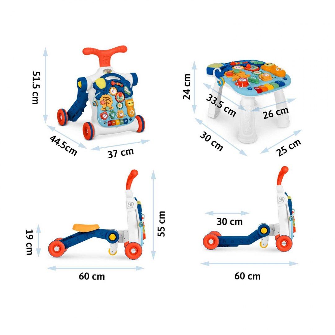 Stolik edukacyjny 4w1 Ricokids niebieski 781900