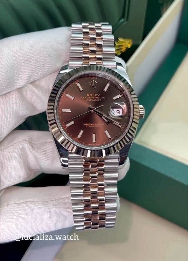 Новые Часы ROLEX Datejust Сталь/ золото 41mm