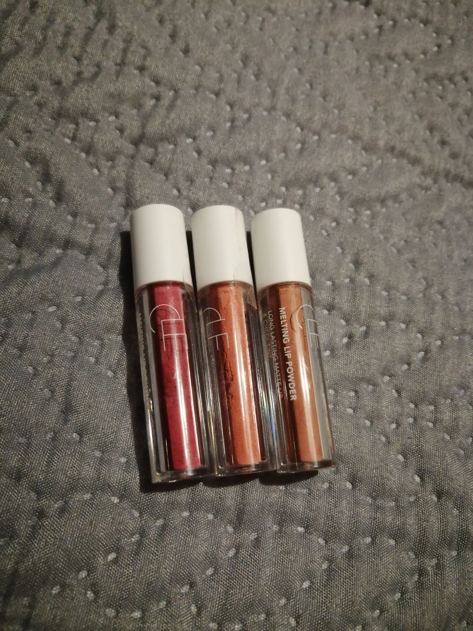 Cle Melting Lip Powder long lasting Matte lip & cheek tint 3 sztuki