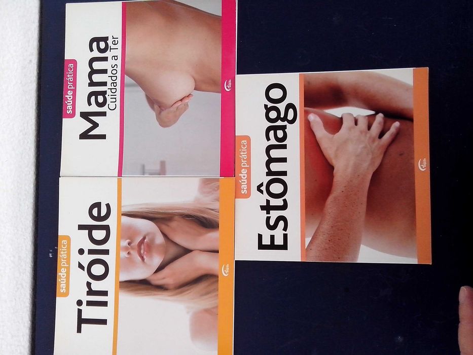 2 livros da coleção Saúde prática - Mama e tiróide