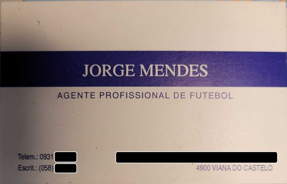 FIFA Cartão Jorge Mendes