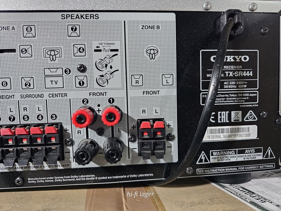 Onkyo tx nr 444 ресивер 7.2  Bluetooth ACR Dolby atmos US