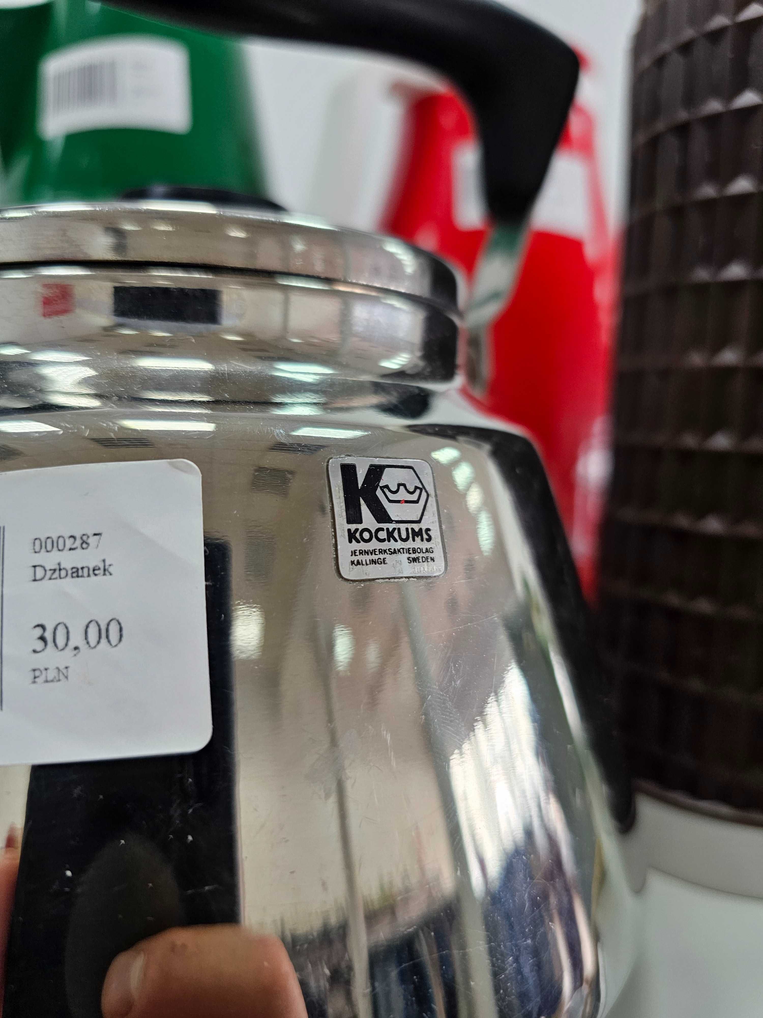 Czajnik Kockums vintage – stalowy, ładny stan