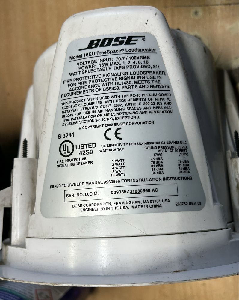 Bose model 16 EU Free Space głośnik sufitowy