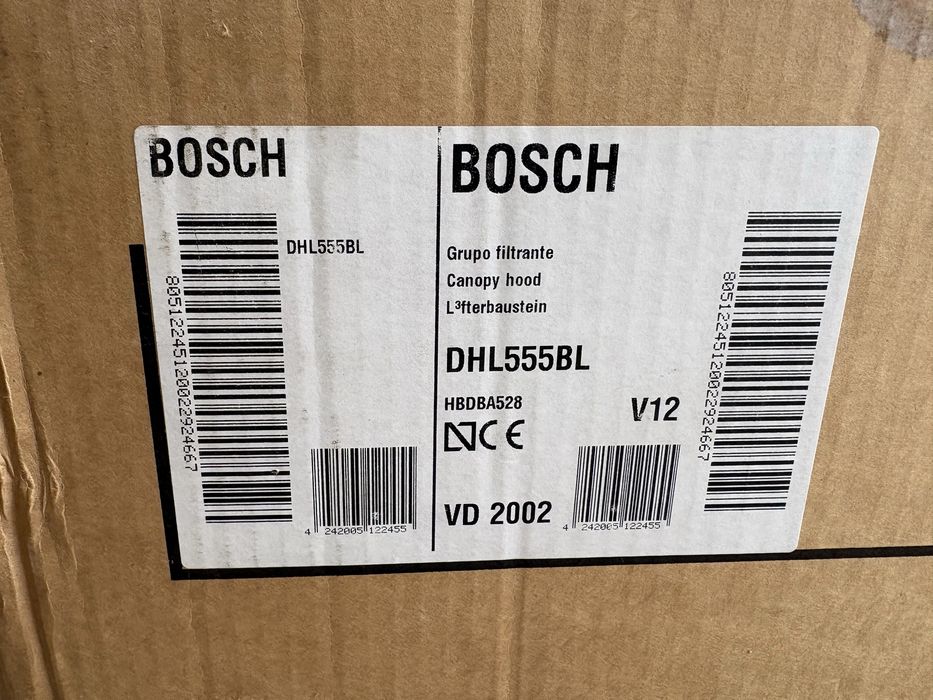 Exaustor BOSCH DHL555BL (363 m3/h - 53 cm - Inox)