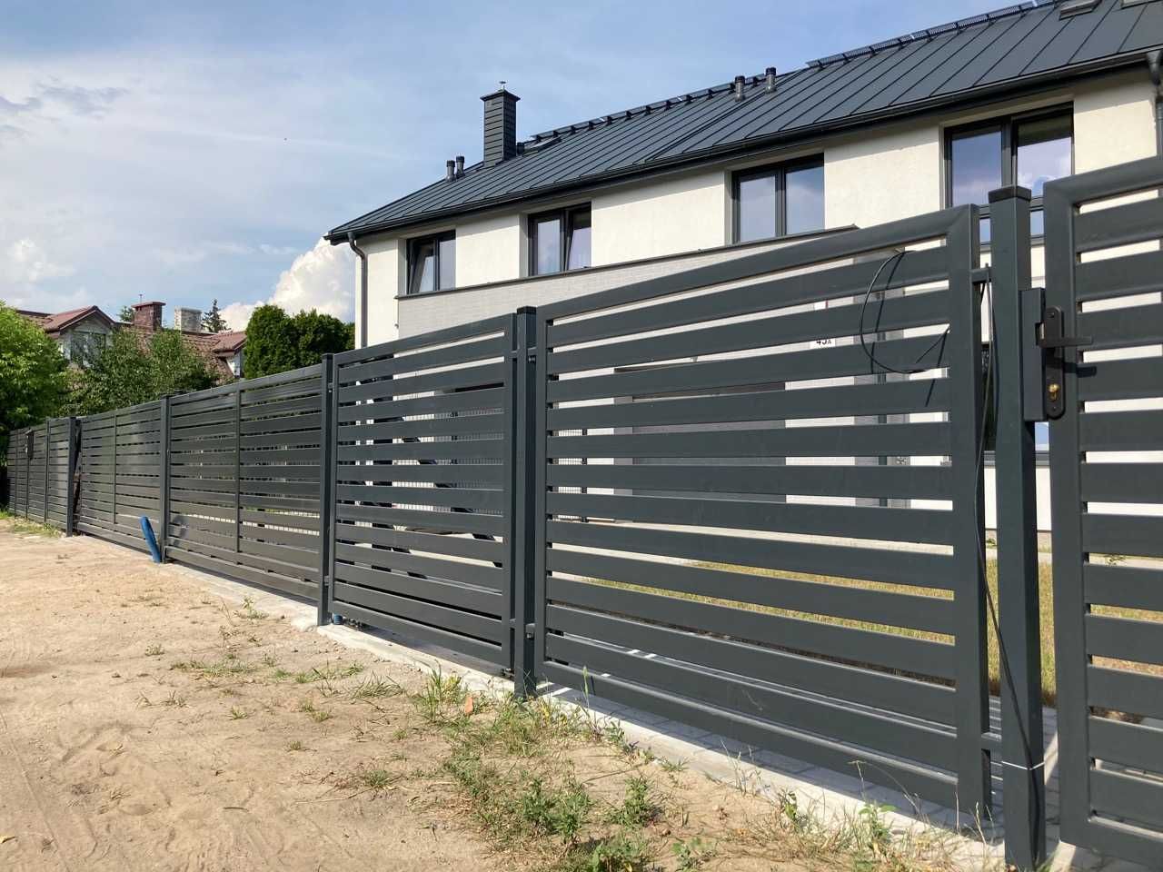 Brama przesuwna brama dwuskrzydłowa furtka komplet palisada wycena