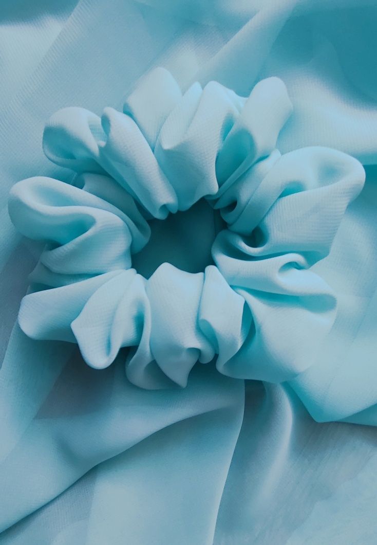Scrunchie do włosów Szyfonowa Mięta One Size