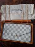 Torebka Louis Vuitton Felicie Pochette  Damier Azur