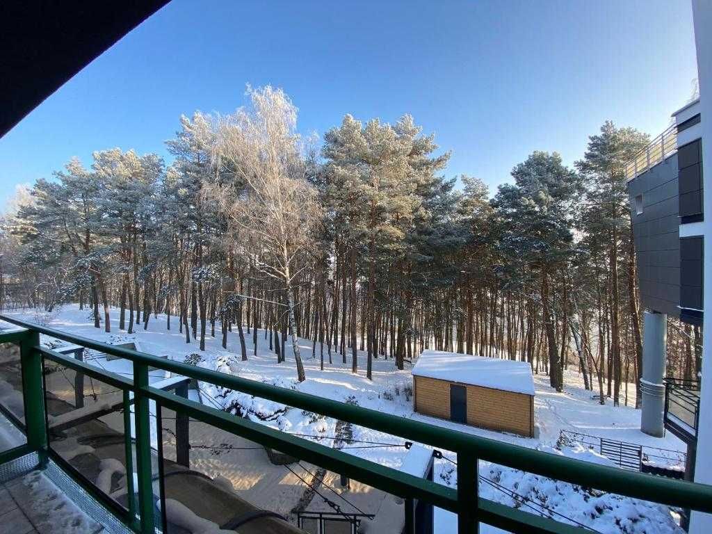 Apartament nad Narwią – 1. linia brzegowa, balkon, siłownia, sauna