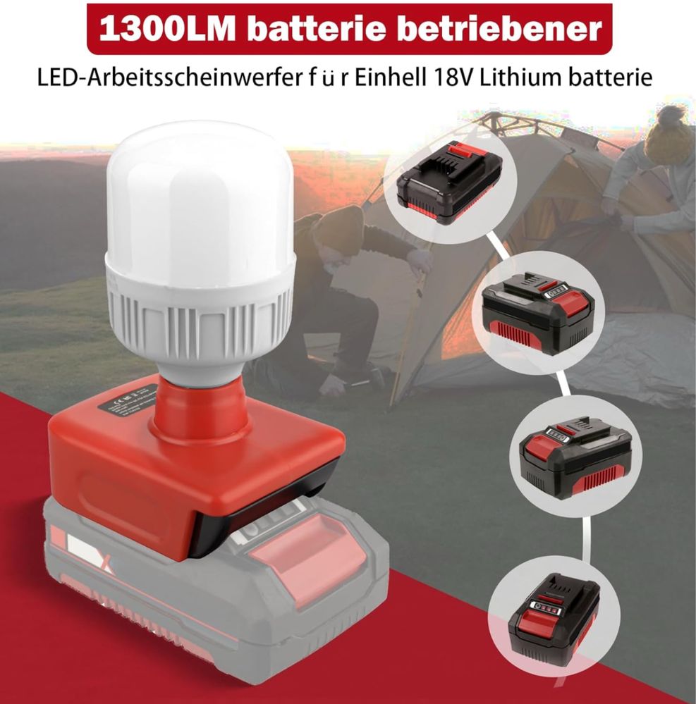 TPDL Lampa akumulatorowa do akumulatora Einhell