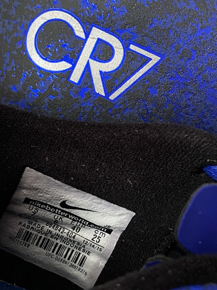 Бутси Nike CR7 Mercurial копи 24.5 см футбол EUR 39