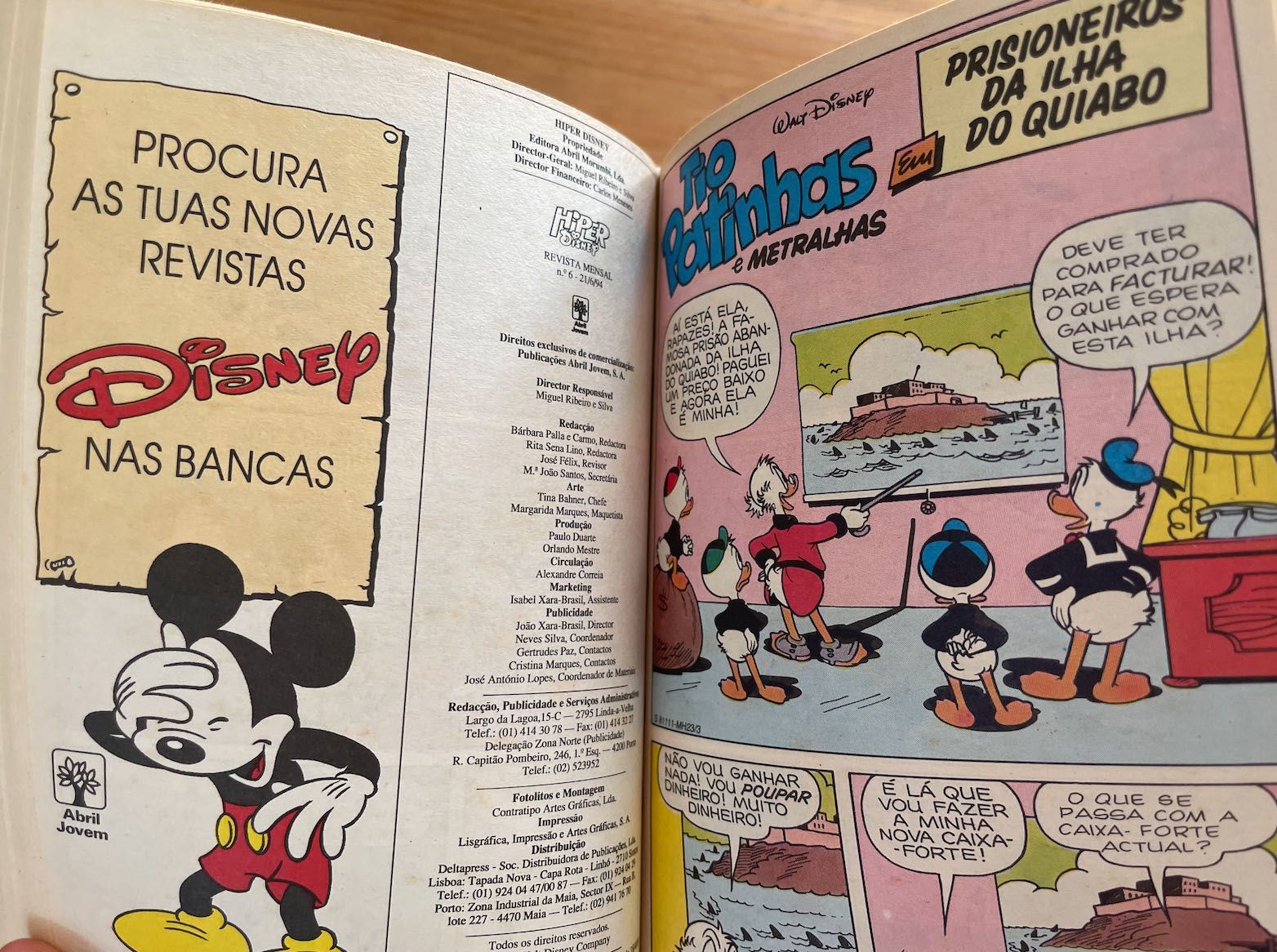 Livros Uma Aventura e Hiper Disney