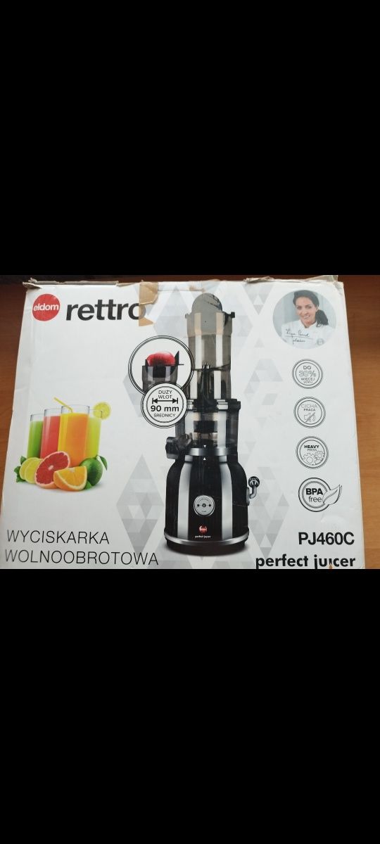 Wyciskarka wolnoobrotowa /Eldom PJ460C-Rettro/