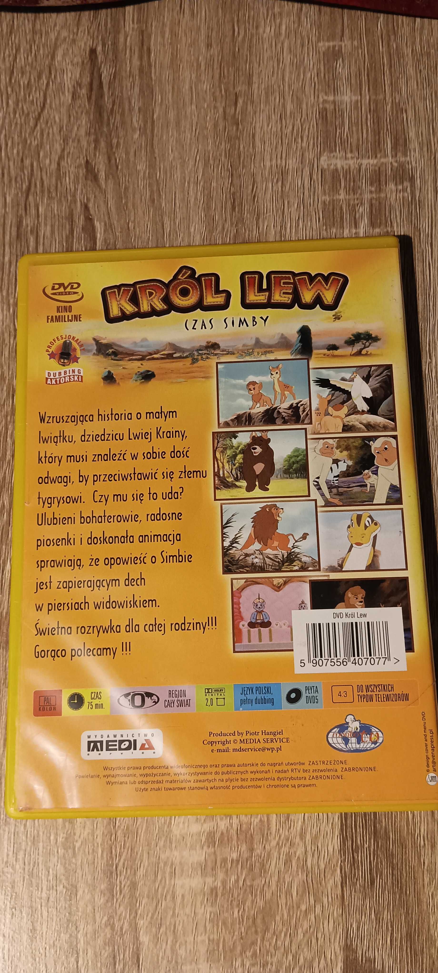 Król lew czas Simby DVD inna wersja