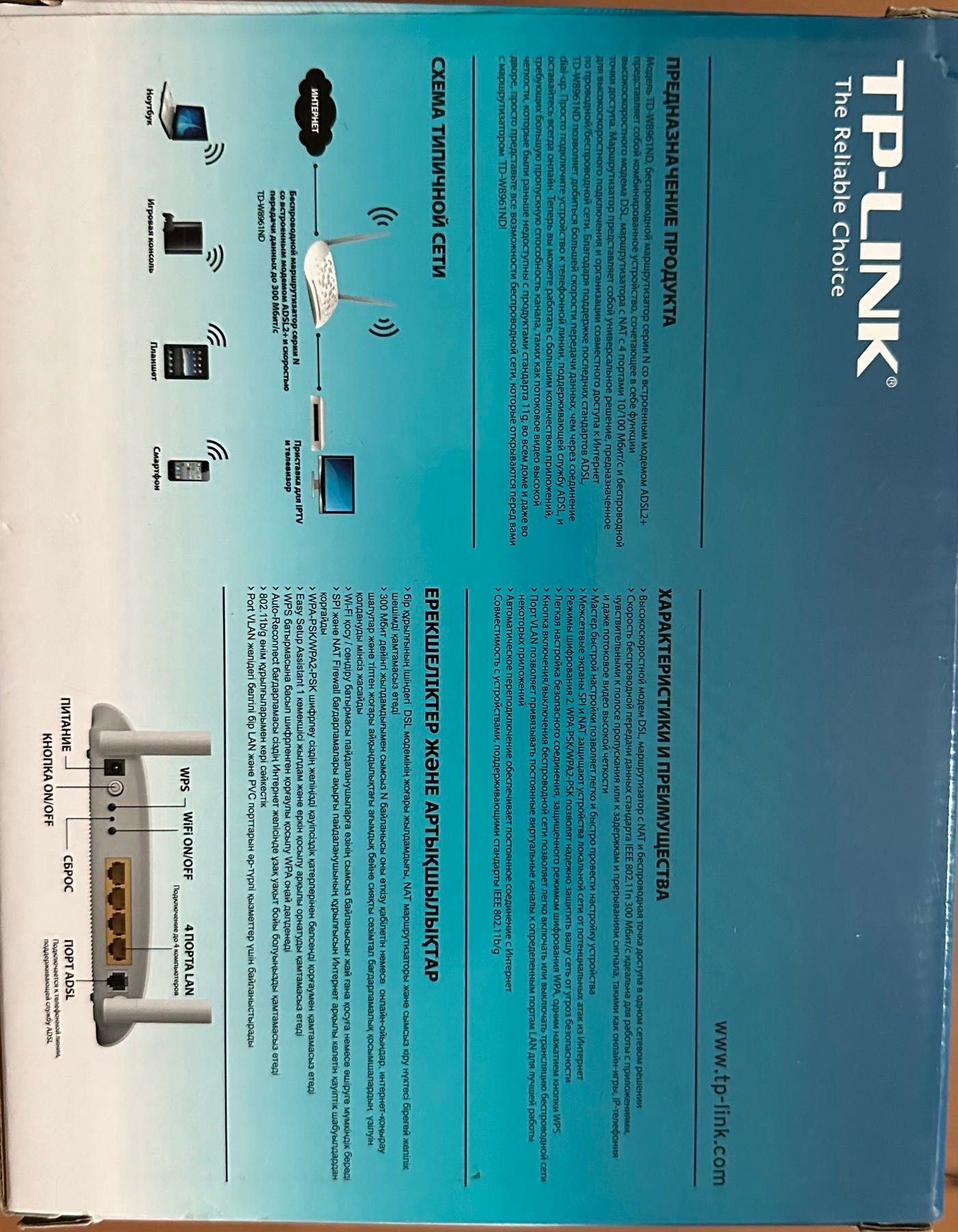 Роутер Маршрутизатор TP-LINK TD-W8961N
