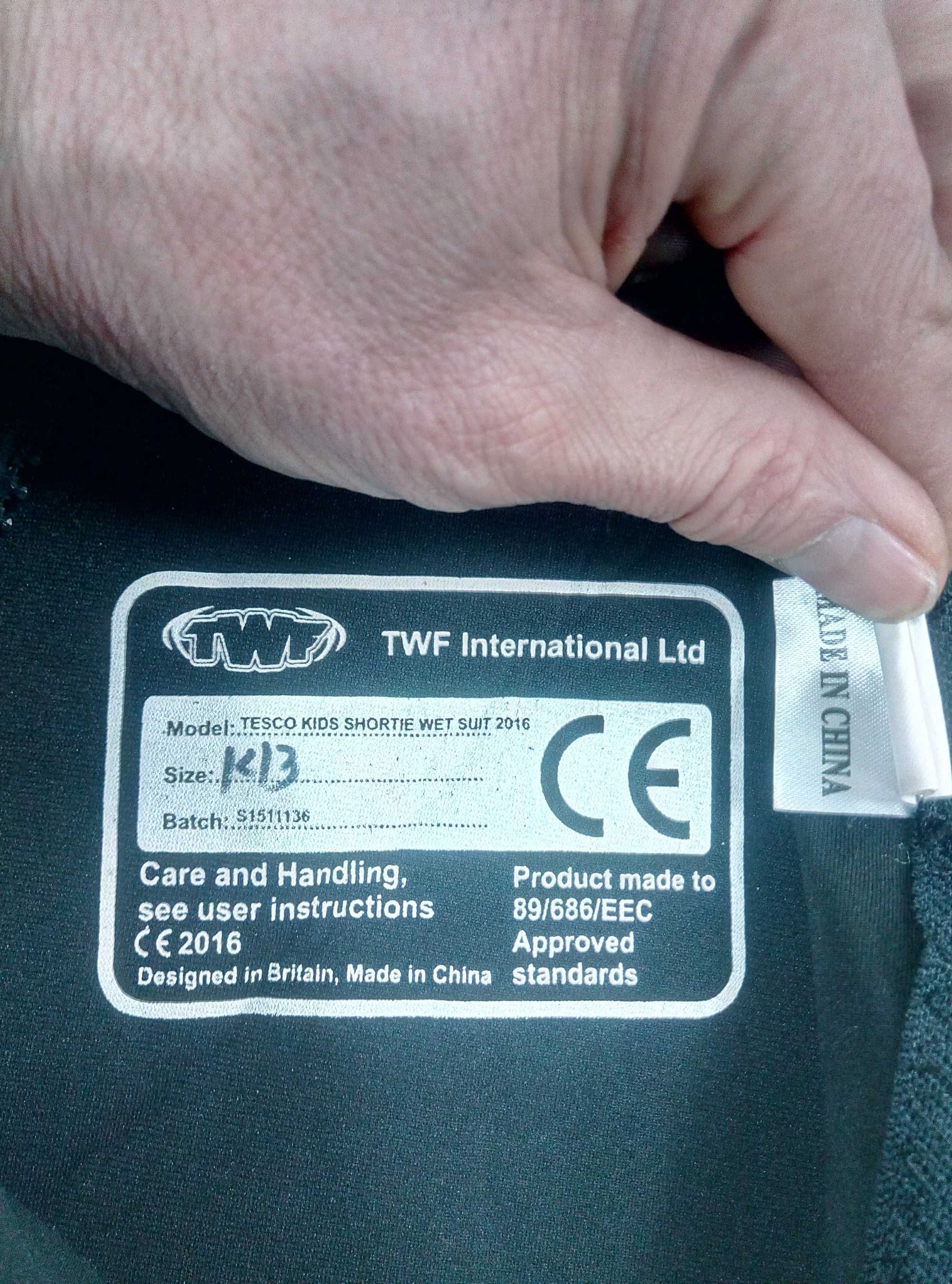 Гідрокостюм TWF мокрого типу неопреновий для плавання, спорту