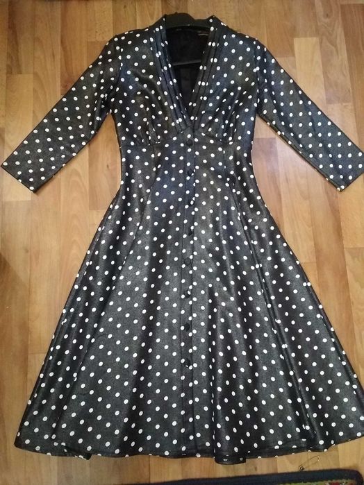 Коктейльное платье в горошек Jus de Pommes