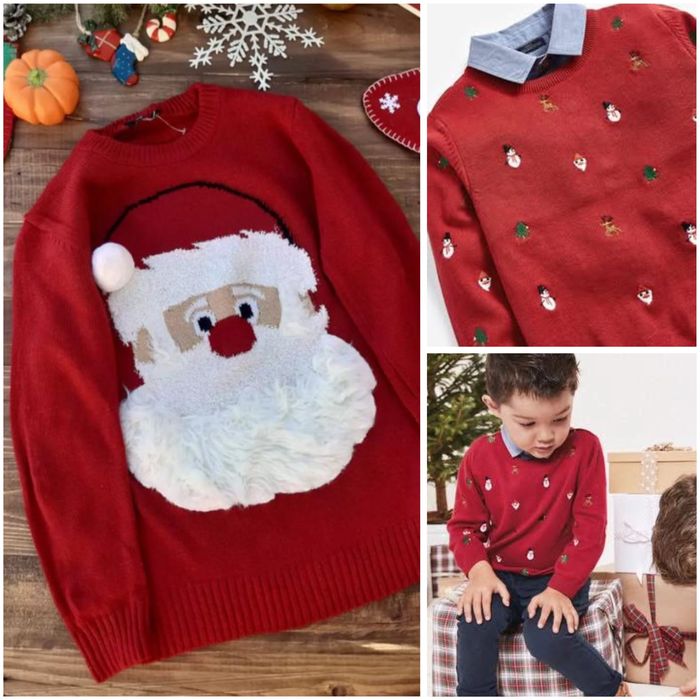 Новорічний светер, сорочка джемпер Next