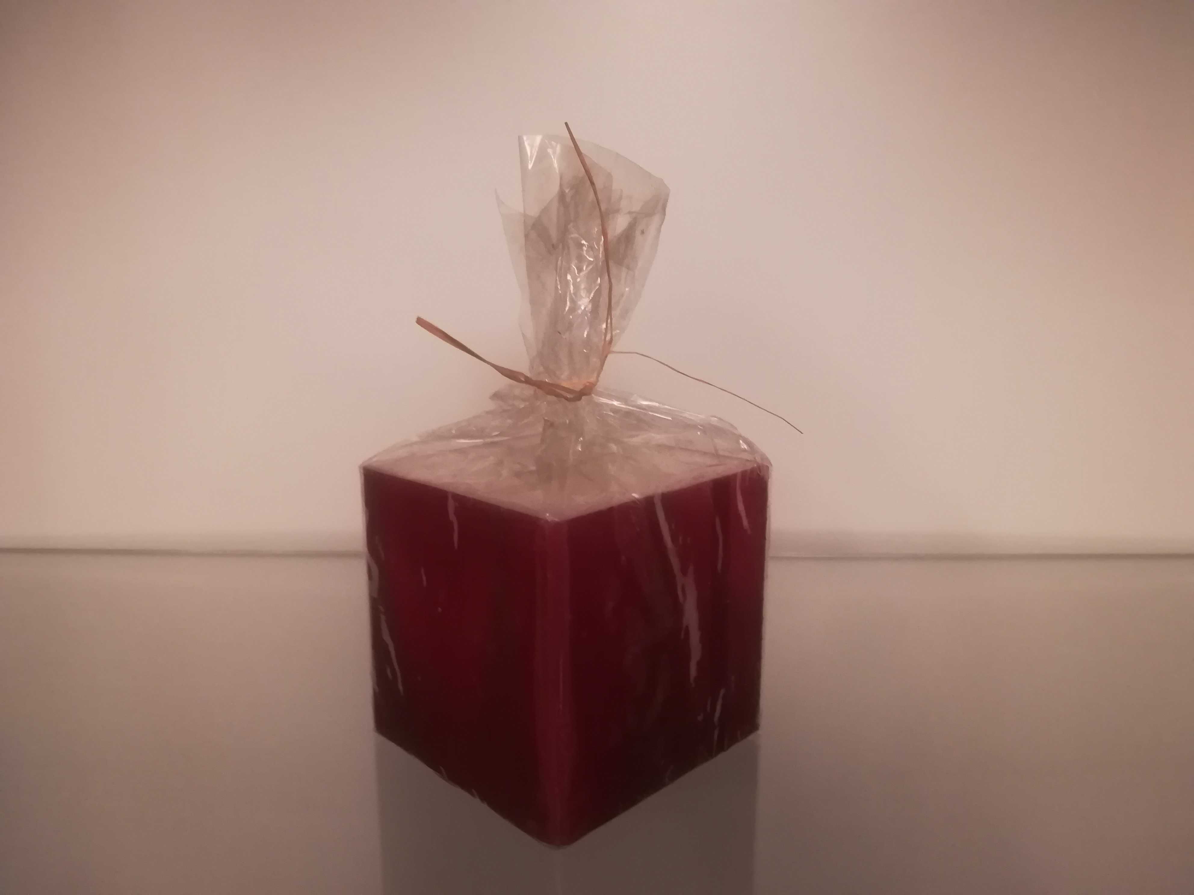 Świeca dekoracyjna świąteczna NOWA 8x8 cm