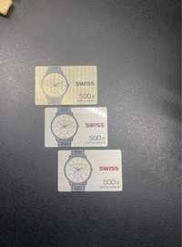 Karta voucher x3 do Swiss karty podarunkowe 1500 zl podarunkowa