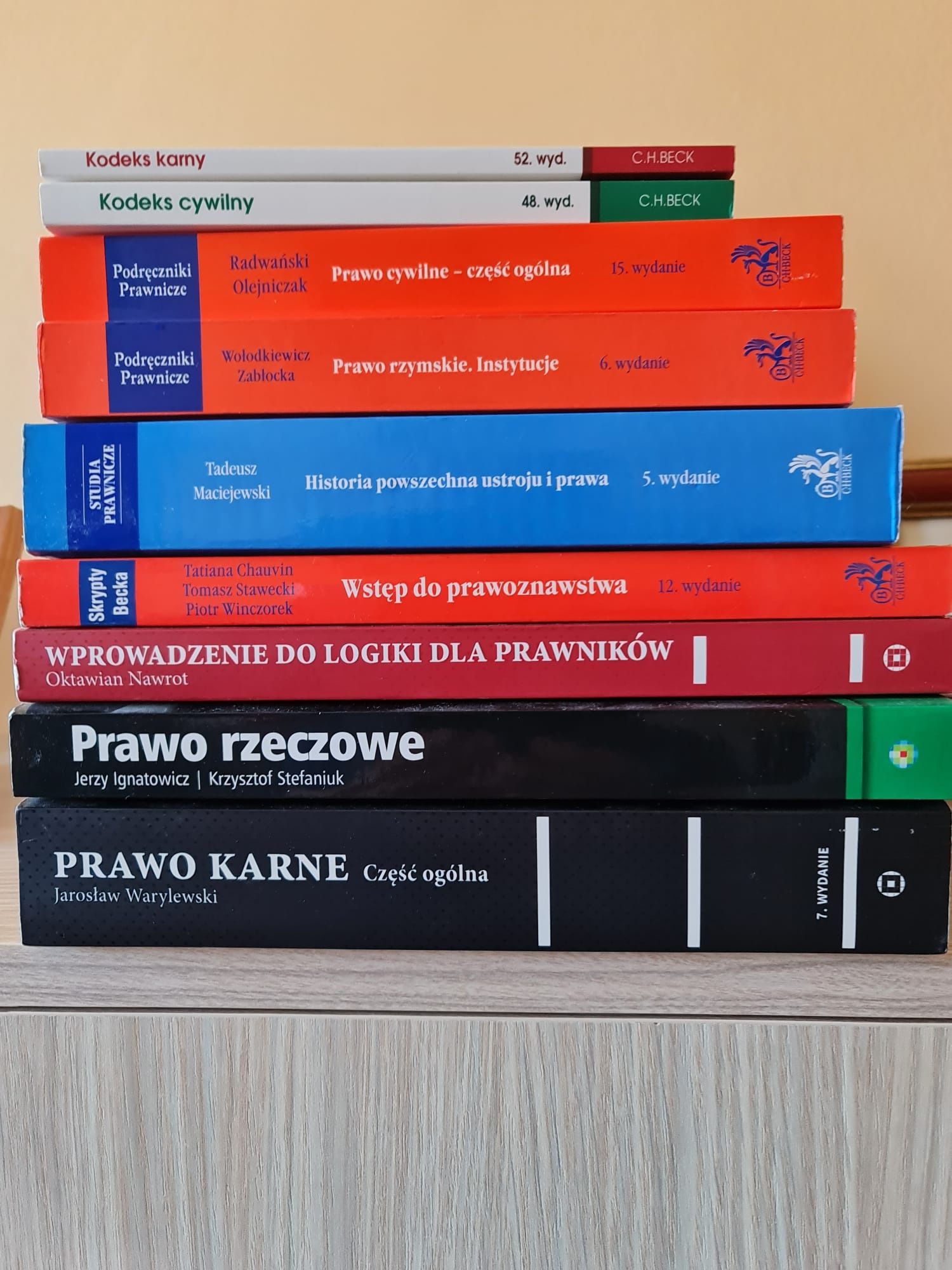 Książki na studia prawnicze