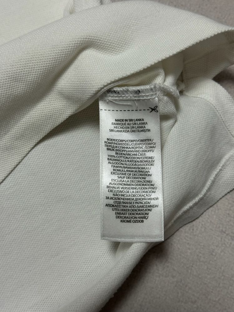 Поло футболка біла чоловіча Polo Ralph Lauren big logo оригінал