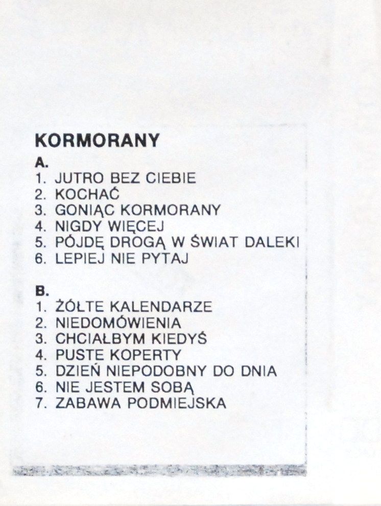 Piotr Szczepanik - Kormorany (kaseta) BDB