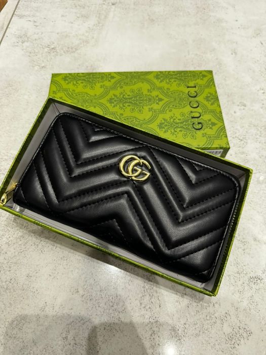 Nowy damski duży portfel gucci