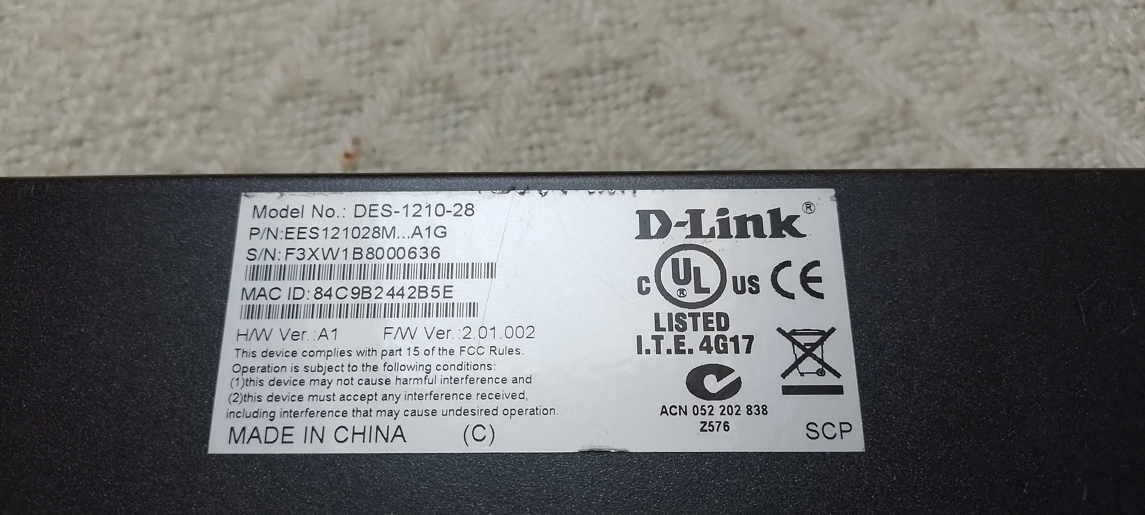 Switch D-Link DES-1210-28