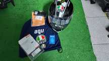 Capacete AGV Valentino Rossi edição especial do 8° camp mundo