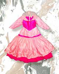 Różowa sukienka księżniczki na halce dla dziewczynki balowa