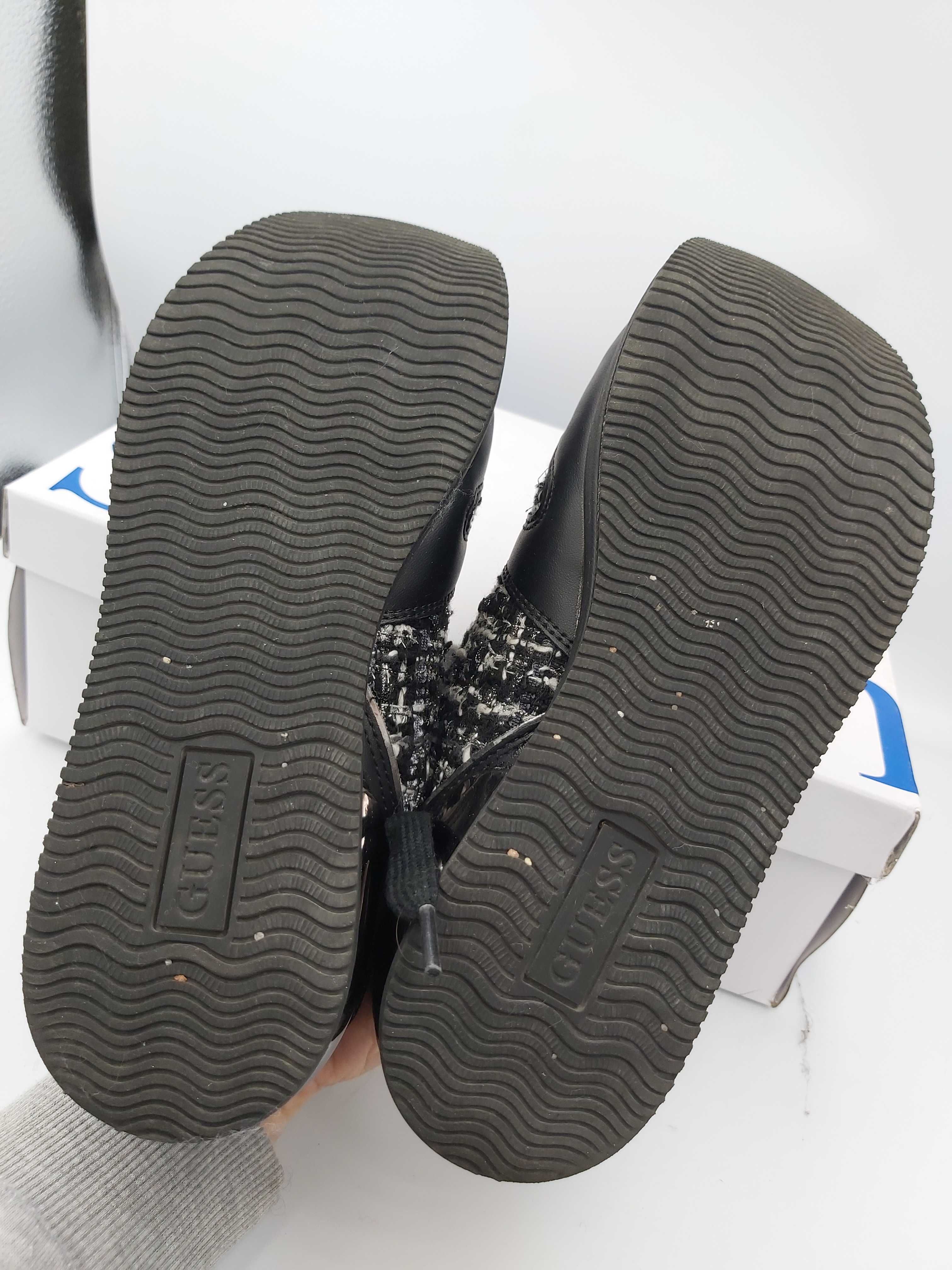Buty sportowe sneakersy GUESS czarne rozmiar 38