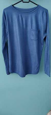 Błękitny sweter M sinsay
