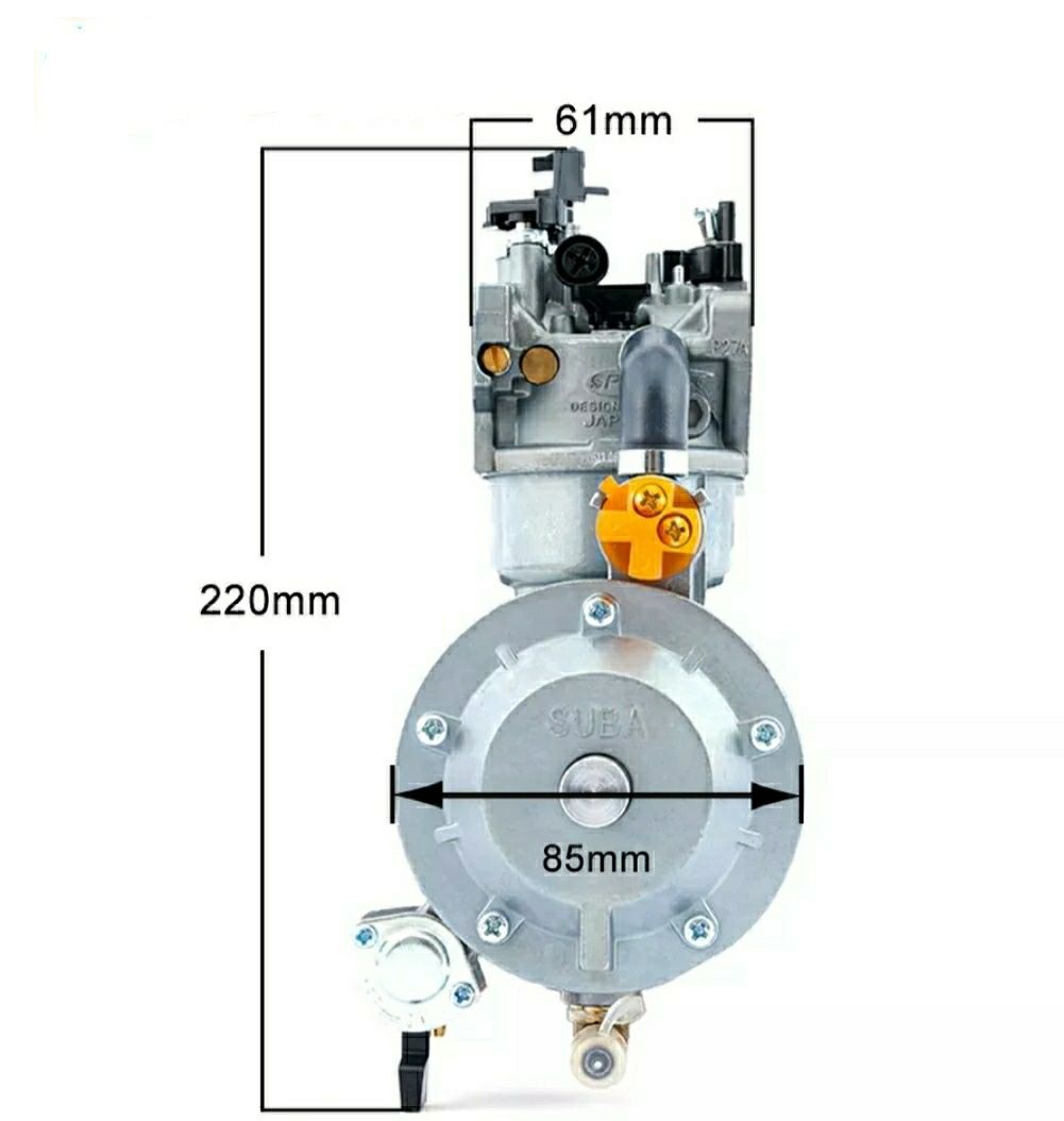 Карбюратор на електрогенератор  газ/бензин ГБО 5-7kw