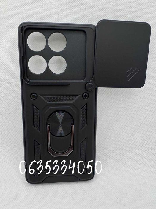 Чехол бампер для Motorola Edge 60 Fusion с кольцом под магнит