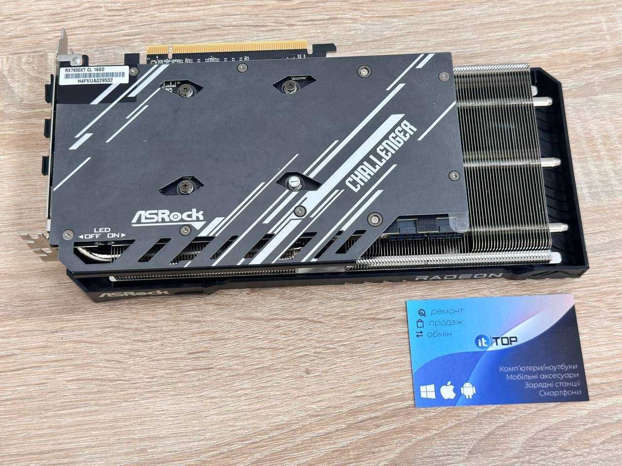 Відеокарта ASrock AMD Radeon RX7600XT 16GB GDDR6 (аналох rtx 3080)