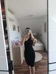 Sukienka na jedno ramię prążkowana sexy wieczorowa randka s