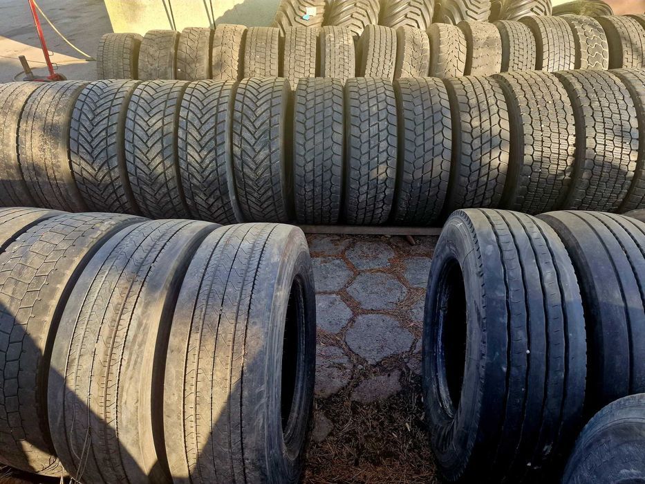 Opona 315/70R22.5 opony używana przód naped przyczepa rolnicza