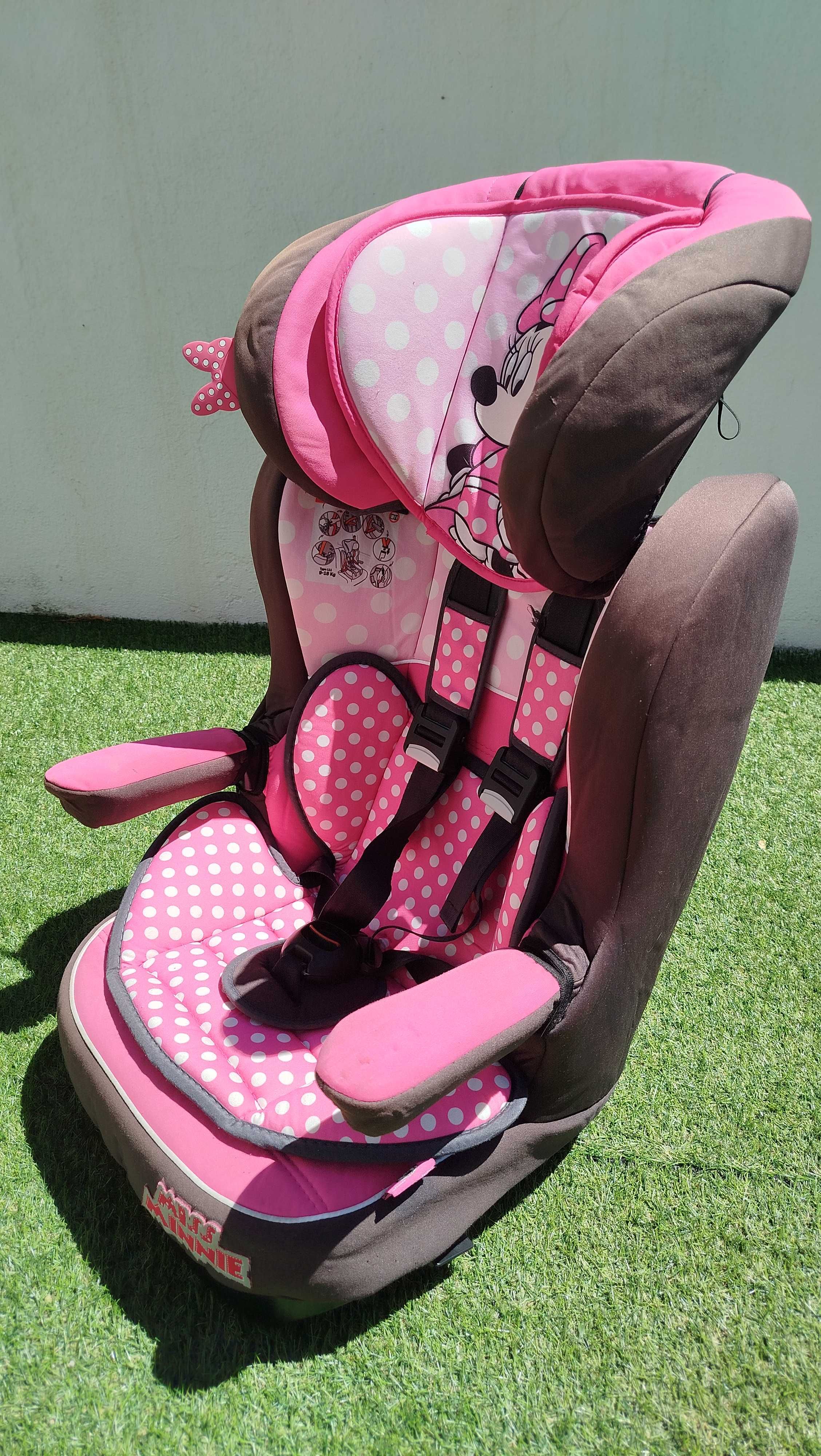 Cadeira Minnie infantil para auto, Grupo 1/2/3 (de 9 kg a 36 kg)