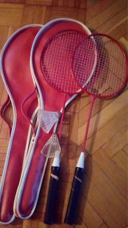 badmintona z pokrowcami