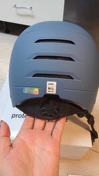 UVEX Kask narciarski  z okularami Wanted visor blue Rozmiar L 58-61cm