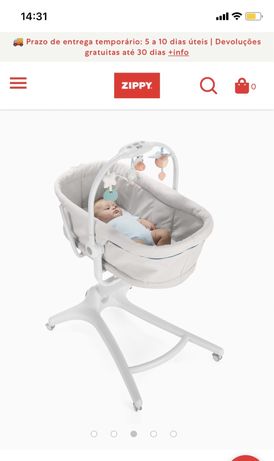 Cadeira De Repouso Baby Hug 4 Em 1 Air Cinza Chicco